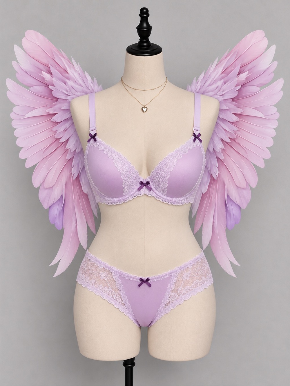 🍒3/33$ Victoria’s Secret Lilac Lace Dream Angels Lined Demi Bra 34D